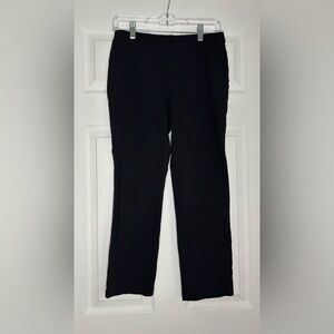 Liz Claiborne Women's Classic Black Straight Leg Trousers